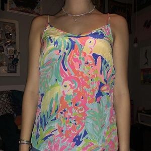 Lilly Pulitzer Silk Dusk Top